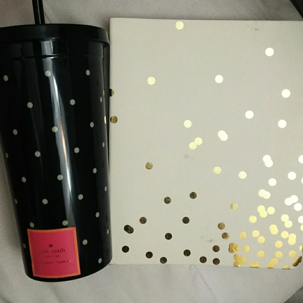 Kate Spade Tumbler and Note Book